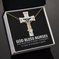 God Bless Nurses Alluring Ribbon Necklace-Express Your Love Gifts