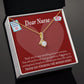 Thank You Ideas Nurses and Caregivers Alluring Ribbon Necklace-Express Your Love Gifts