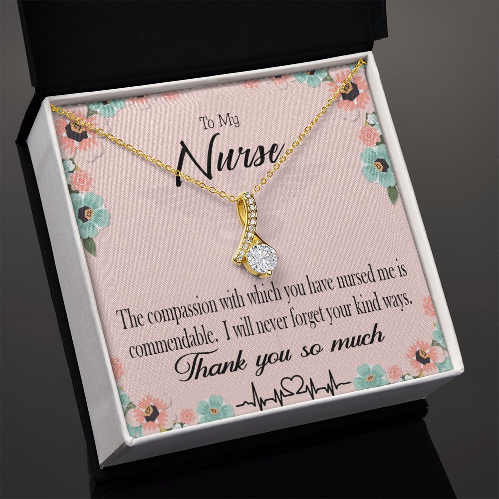 Commendable Nurse Alluring Ribbon Necklace-Express Your Love Gifts