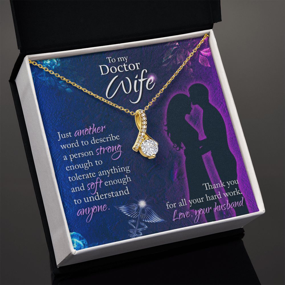 Just Another Word Alluring Ribbon Necklace-Express Your Love Gifts
