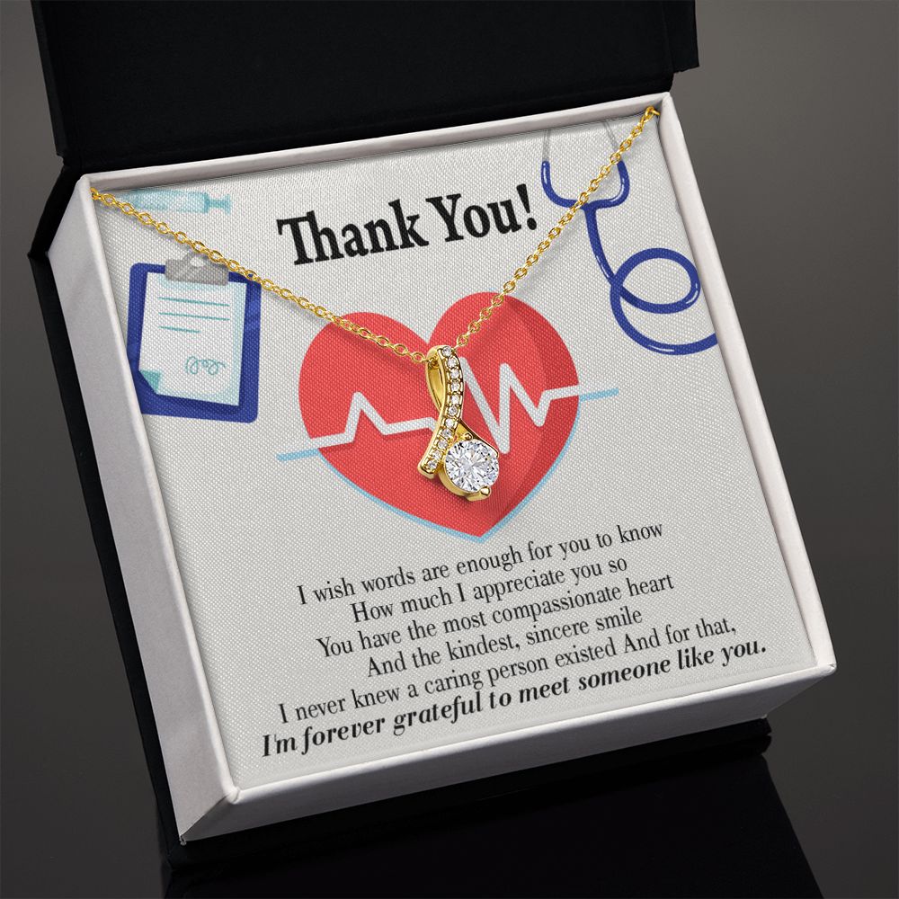 Gift Idea For Medical Staff Alluring Ribbon Necklace-Express Your Love Gifts
