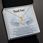 Thank You Present for Healthcare Workers Alluring Ribbon Necklace-Express Your Love Gifts