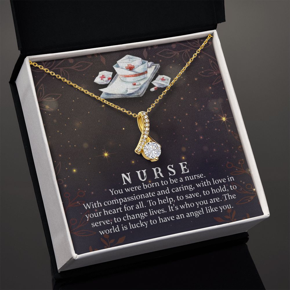 You Were Born to Be Alluring Ribbon Necklace-Express Your Love Gifts