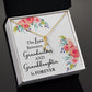 The Love Between a Grandmother and Granddaughter Alluring Ribbon Necklace-Express Your Love Gifts
