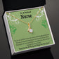 Retired Nurse Thank You Alluring Ribbon Necklace-Express Your Love Gifts