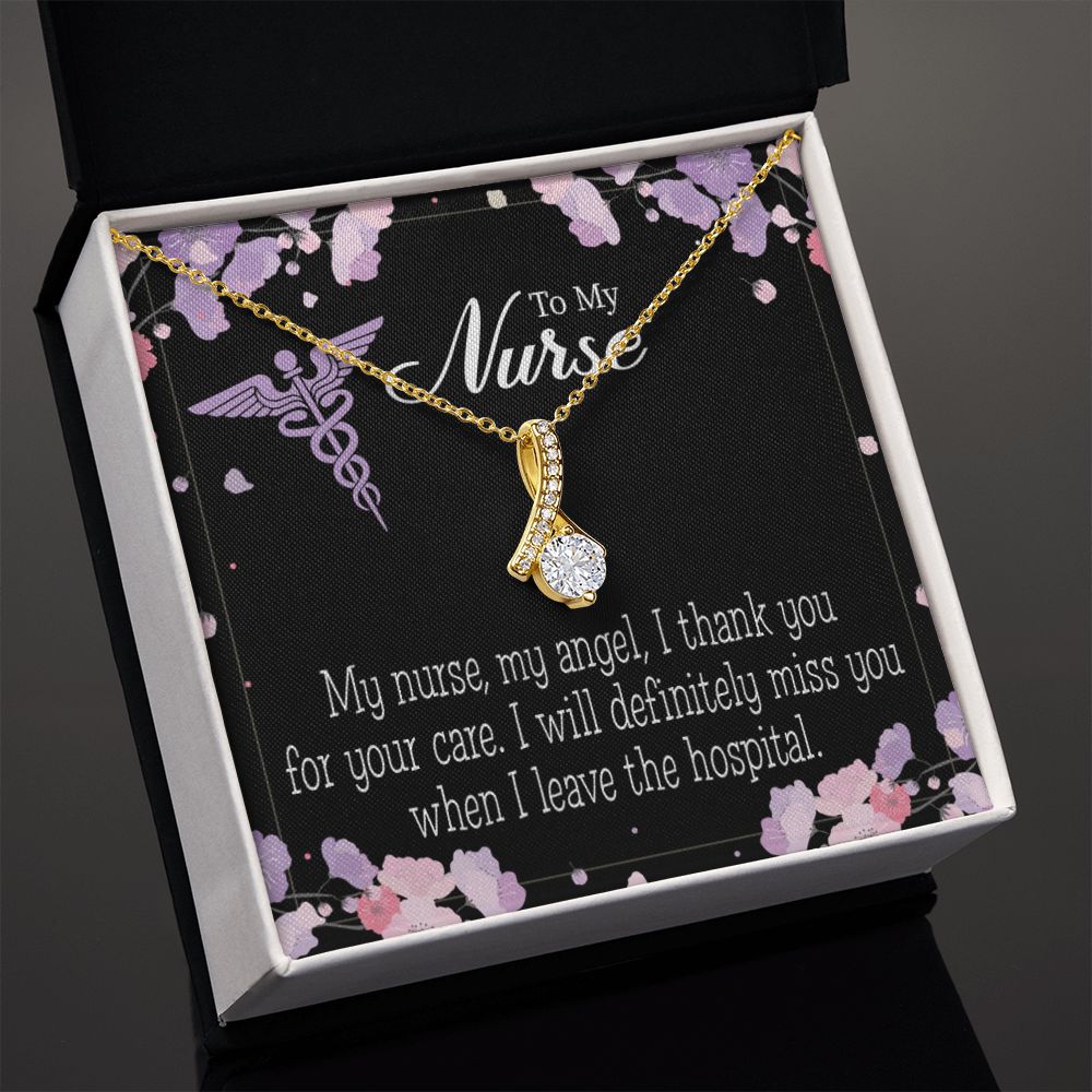 My Nurse, My Angel Alluring Ribbon Necklace-Express Your Love Gifts