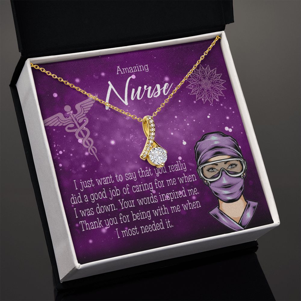 Thanks for Being There Alluring Ribbon Necklace-Express Your Love Gifts
