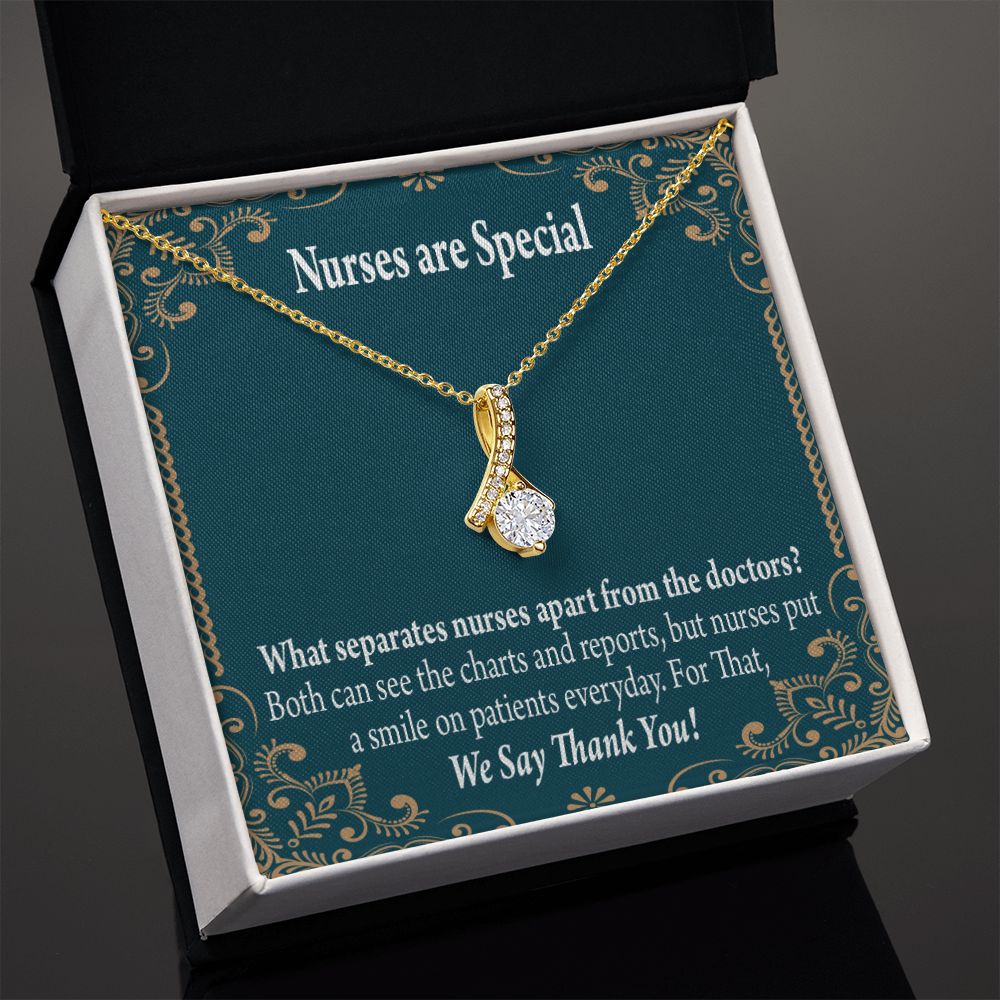 Nurses are Special Alluring Ribbon Necklace-Express Your Love Gifts