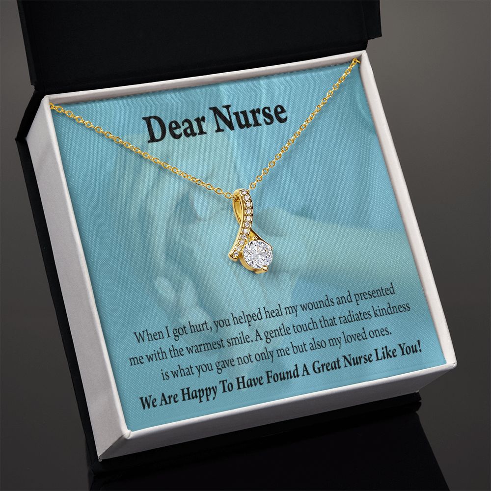Nurse Thank You Alluring Ribbon Necklace-Express Your Love Gifts