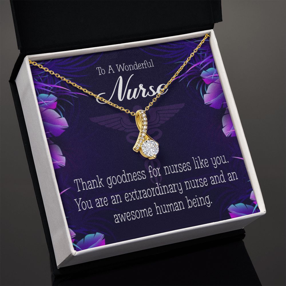 Extraordinary Nurse Alluring Ribbon Necklace-Express Your Love Gifts