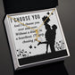I Choose You Alluring Ribbon Necklace-Express Your Love Gifts