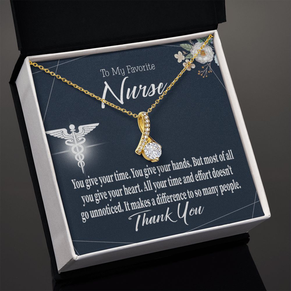 You Don't Go Unnoticed Alluring Ribbon Necklace-Express Your Love Gifts