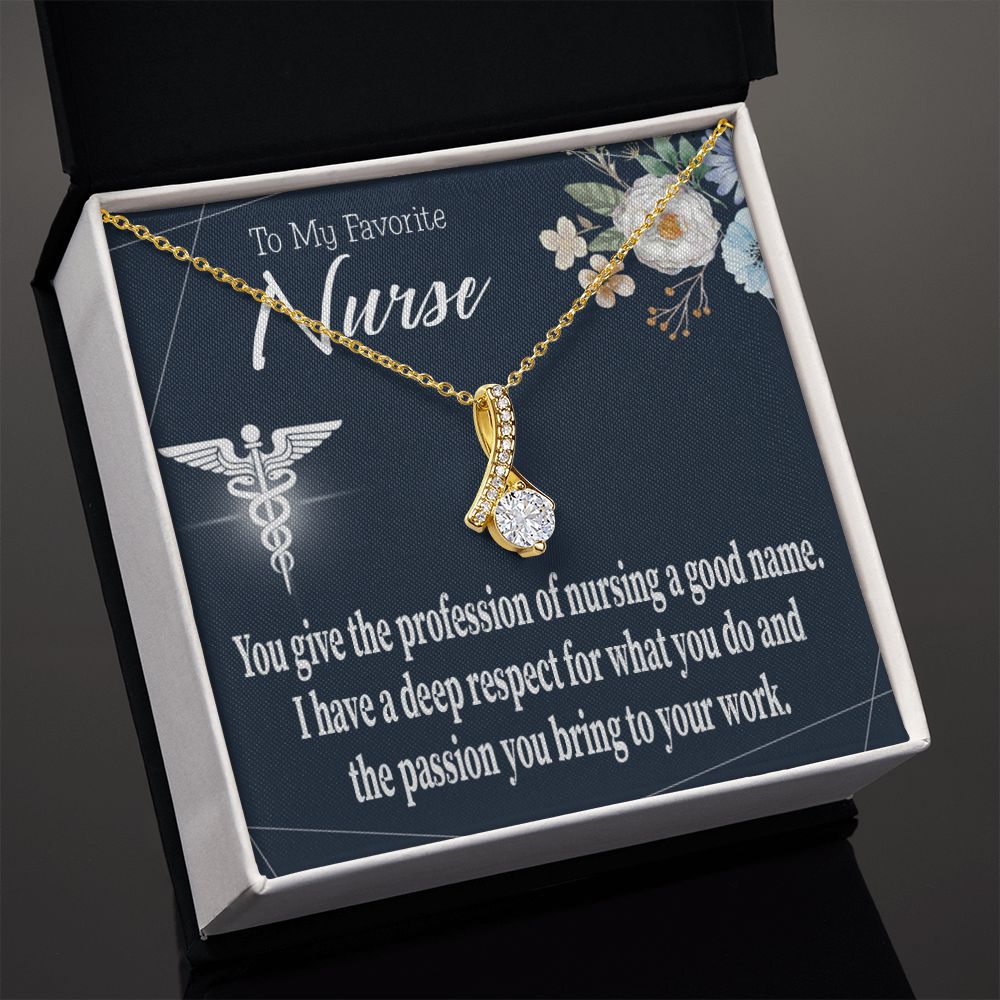Deep Respect Alluring Ribbon Necklace-Express Your Love Gifts