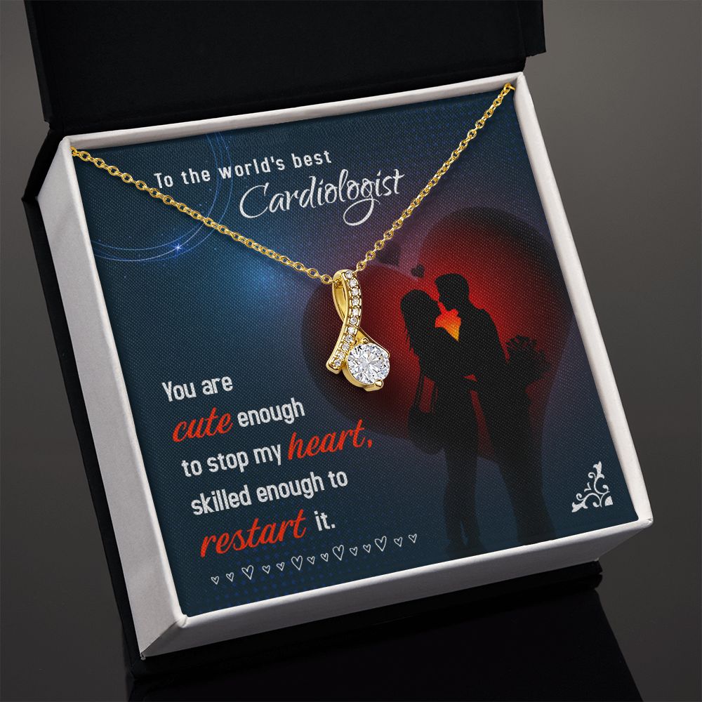 Cute Enough to Stop Alluring Ribbon Necklace-Express Your Love Gifts