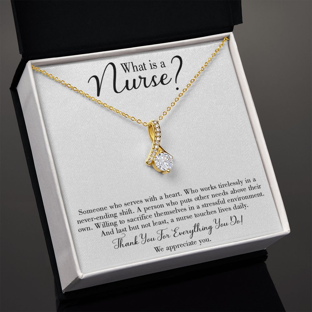 What is a Nurse Alluring Ribbon Necklace-Express Your Love Gifts