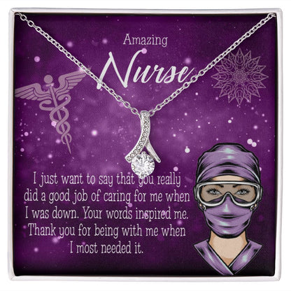Thanks for Being There Alluring Ribbon Necklace-Express Your Love Gifts