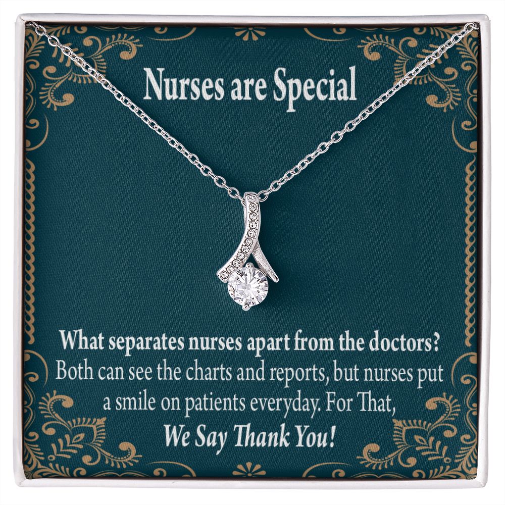 Nurses are Special Alluring Ribbon Necklace-Express Your Love Gifts
