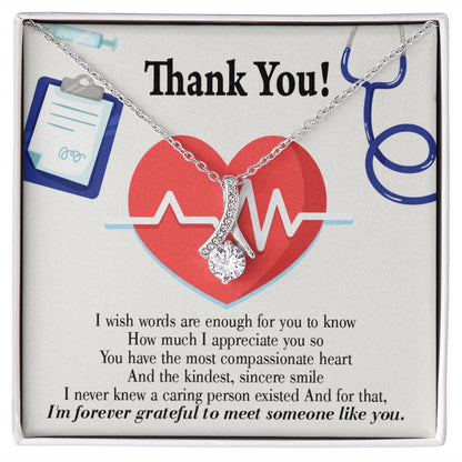 Gift Idea For Medical Staff Alluring Ribbon Necklace-Express Your Love Gifts