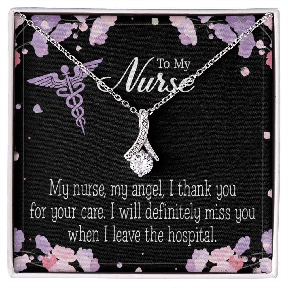 My Nurse, My Angel Alluring Ribbon Necklace-Express Your Love Gifts