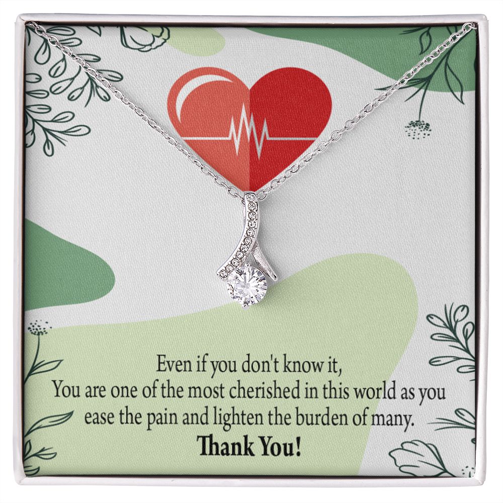 Thank You Necklace Medical Alluring Ribbon Necklace-Express Your Love Gifts