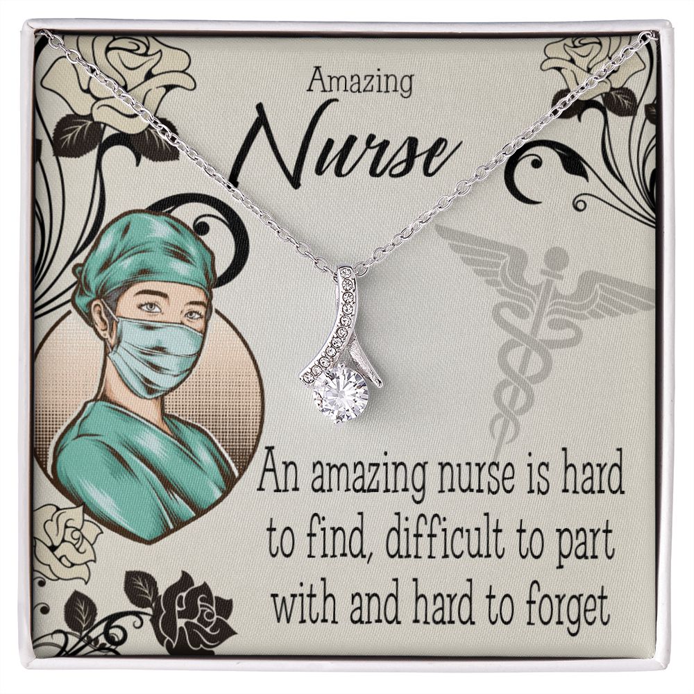 An Amazing Nurse Alluring Ribbon Necklace-Express Your Love Gifts
