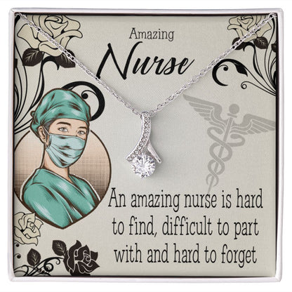 An Amazing Nurse Alluring Ribbon Necklace-Express Your Love Gifts