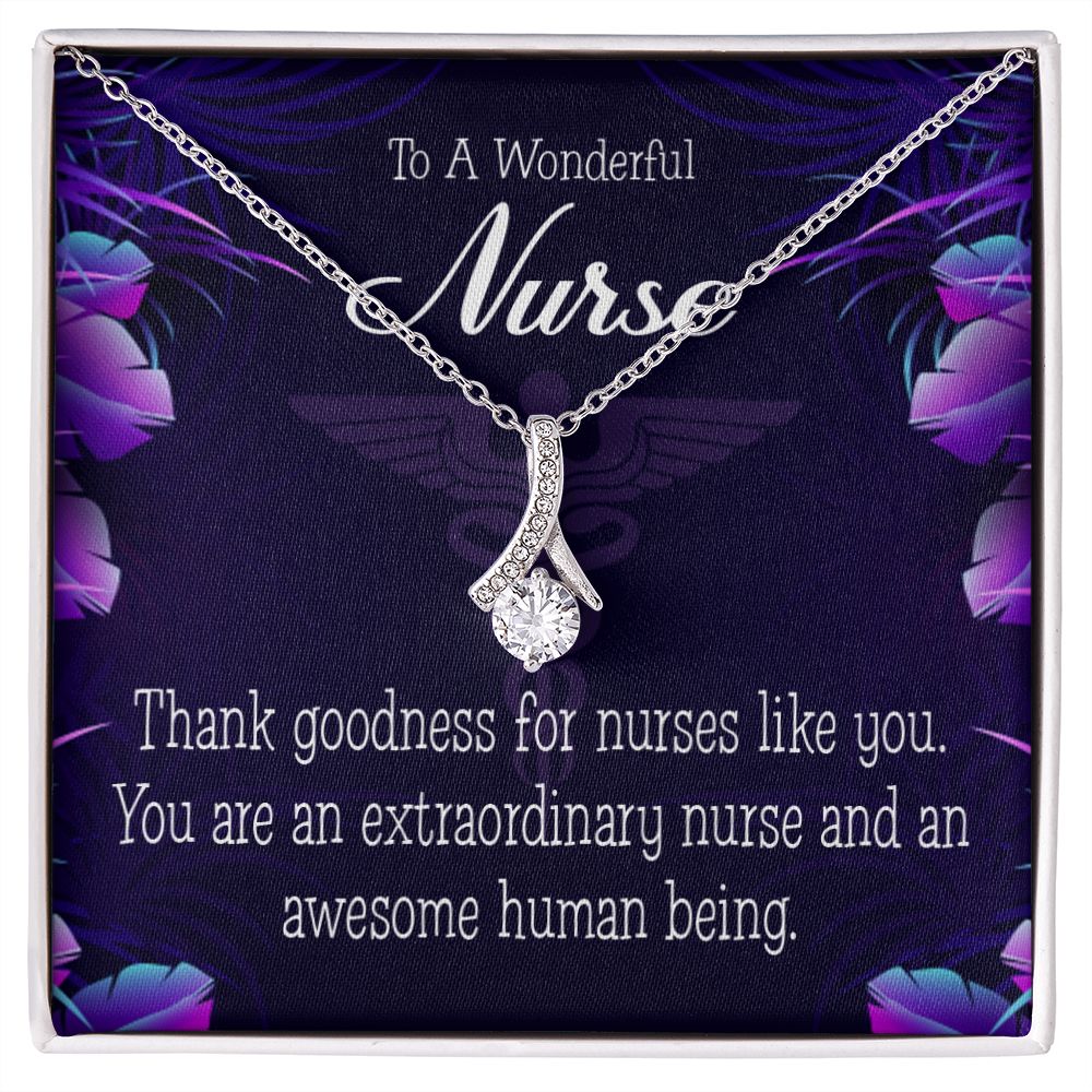 Extraordinary Nurse Alluring Ribbon Necklace-Express Your Love Gifts