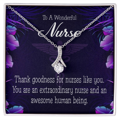 Extraordinary Nurse Alluring Ribbon Necklace-Express Your Love Gifts