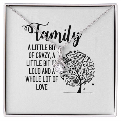 Family Alluring Ribbon Necklace-Express Your Love Gifts