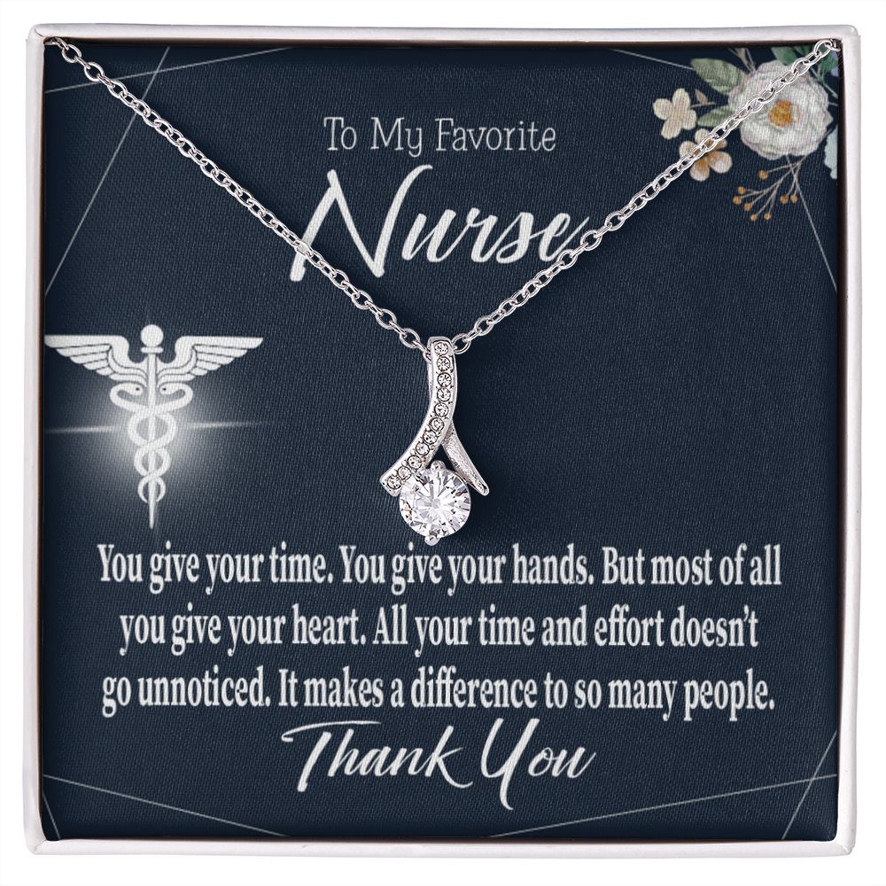 You Don't Go Unnoticed Alluring Ribbon Necklace-Express Your Love Gifts