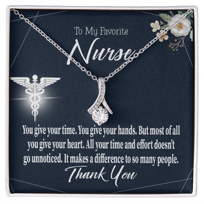 You Don't Go Unnoticed Alluring Ribbon Necklace-Express Your Love Gifts