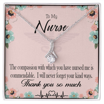 Commendable Nurse Alluring Ribbon Necklace-Express Your Love Gifts