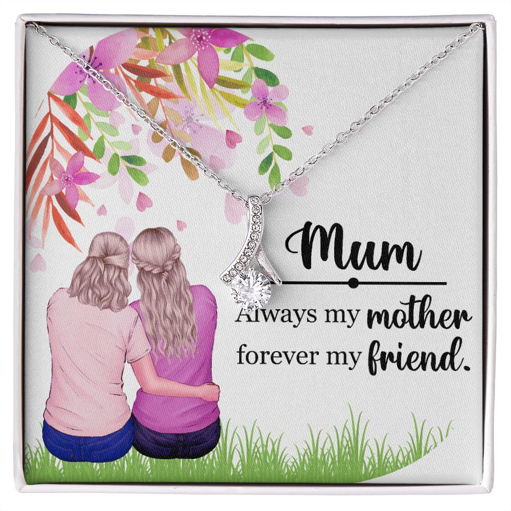 Mum Always my Mother Alluring Ribbon Necklace-Express Your Love Gifts
