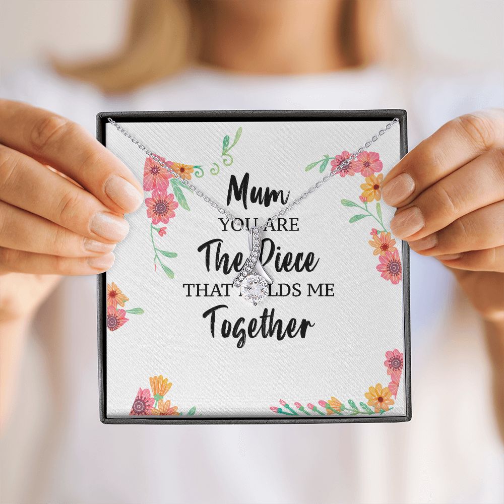 Mum You Are The Piece Alluring Ribbon Necklace-Express Your Love Gifts
