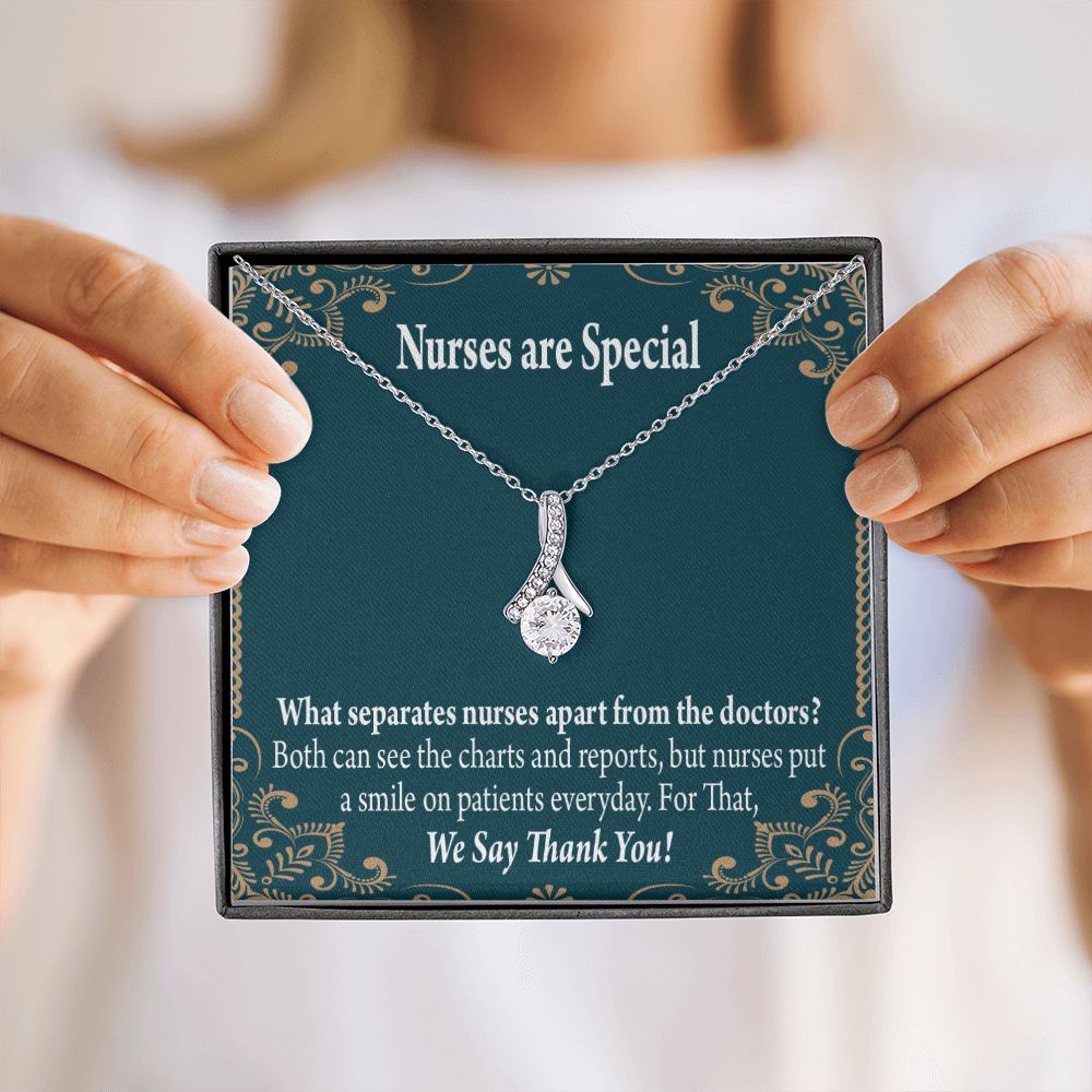 Nurses are Special Alluring Ribbon Necklace-Express Your Love Gifts