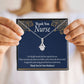Thank You Nurse Alluring Ribbon Necklace-Express Your Love Gifts