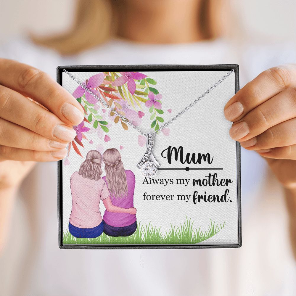 Mum Always my Mother Alluring Ribbon Necklace-Express Your Love Gifts