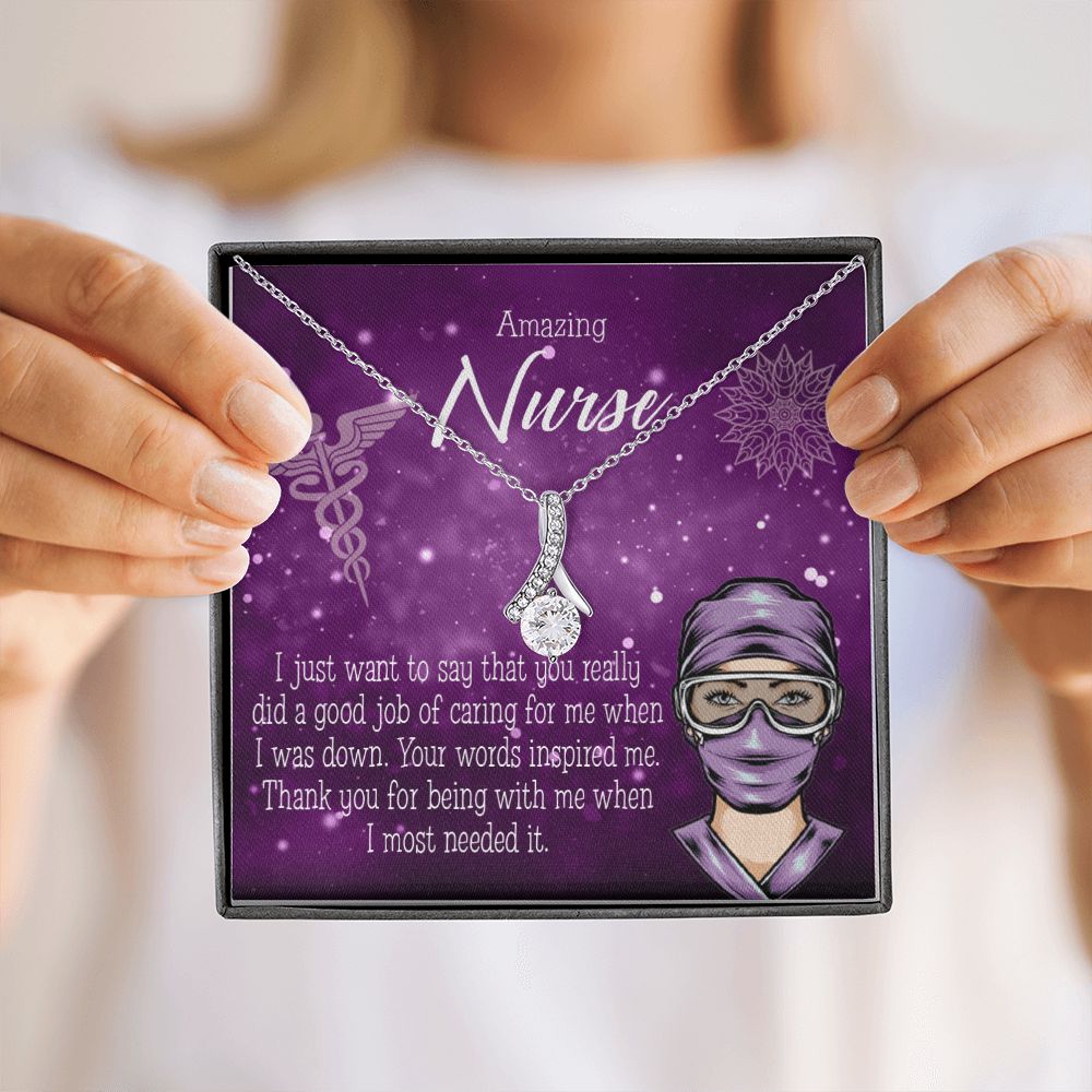 Thanks for Being There Alluring Ribbon Necklace-Express Your Love Gifts