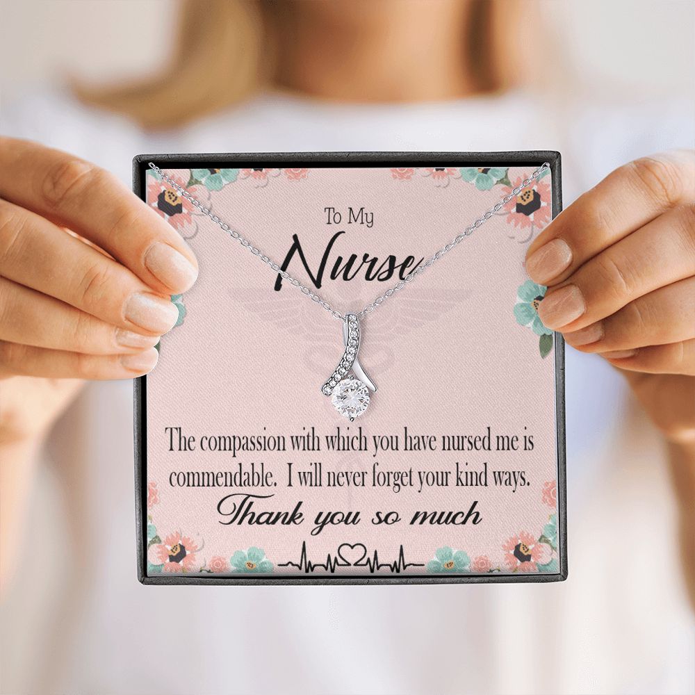 Commendable Nurse Alluring Ribbon Necklace-Express Your Love Gifts