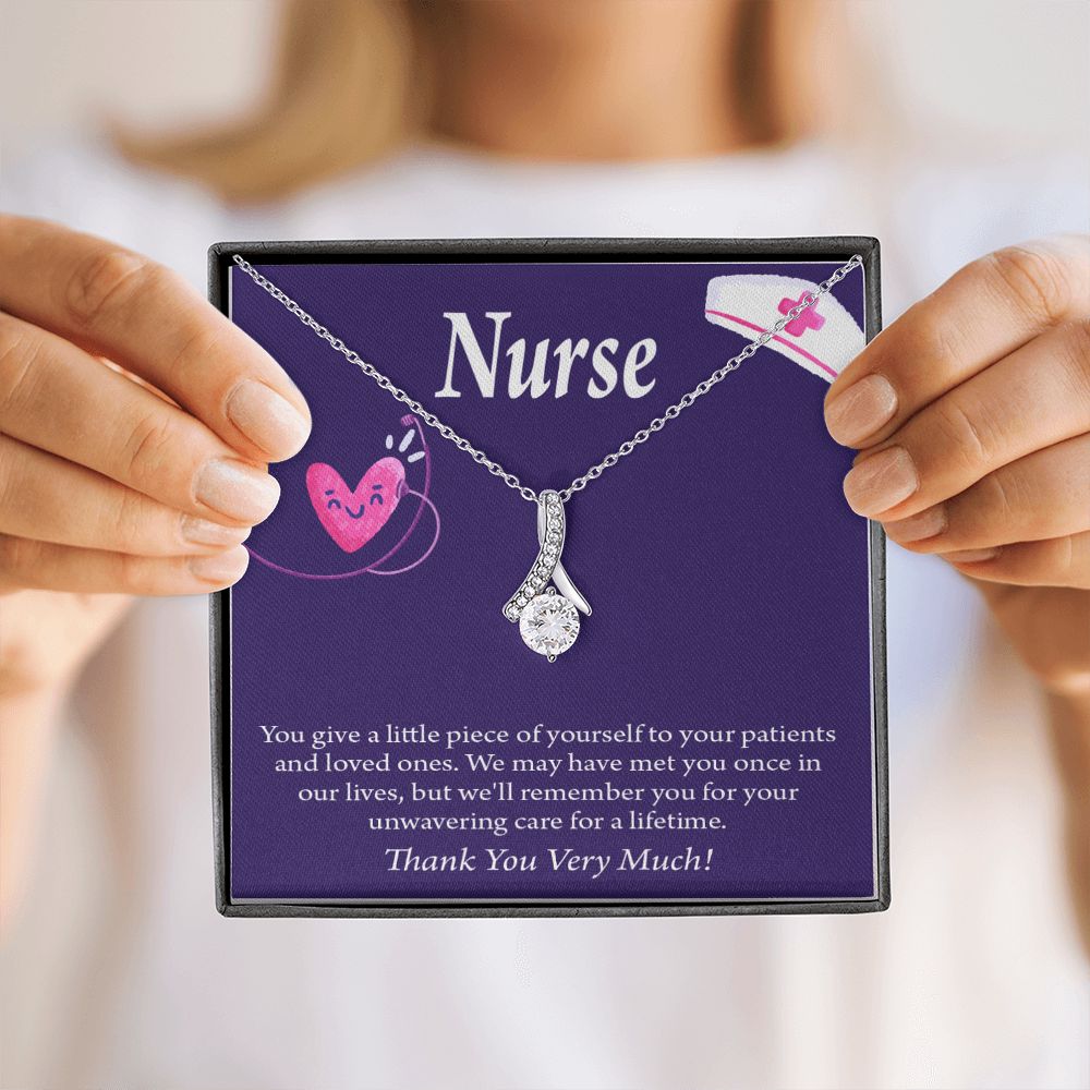 Remarkable Nurse Alluring Ribbon Necklace-Express Your Love Gifts