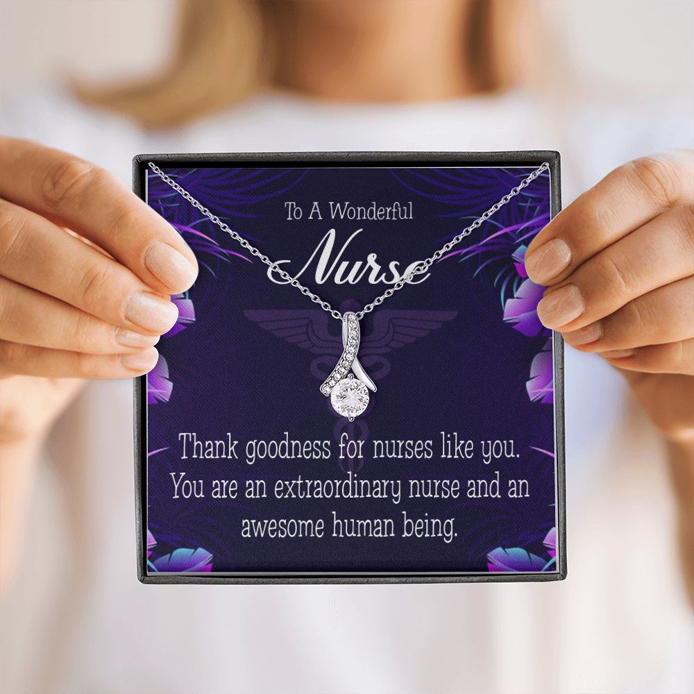 Extraordinary Nurse Alluring Ribbon Necklace-Express Your Love Gifts