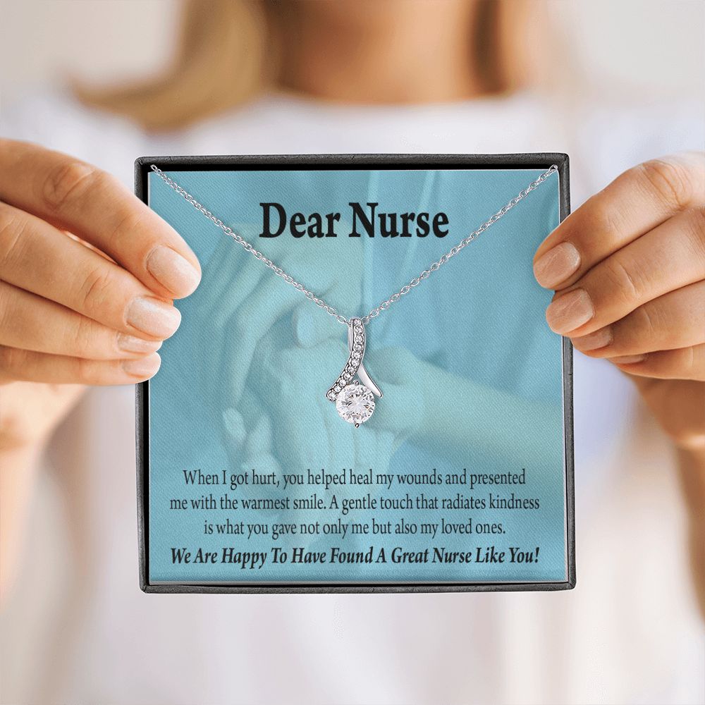Nurse Thank You Alluring Ribbon Necklace-Express Your Love Gifts