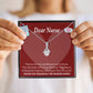 Thank You Ideas Nurses and Caregivers Alluring Ribbon Necklace-Express Your Love Gifts