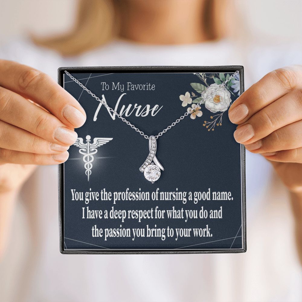 Deep Respect Alluring Ribbon Necklace-Express Your Love Gifts