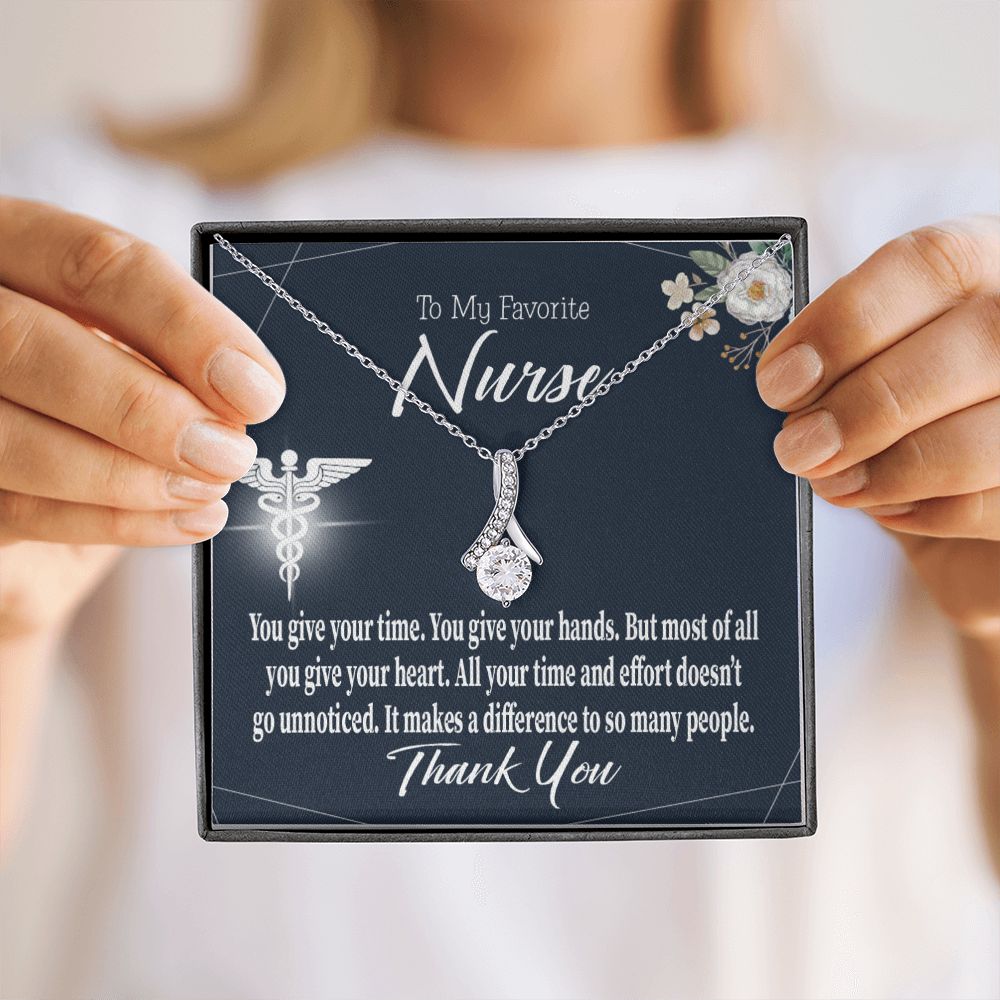 You Don't Go Unnoticed Alluring Ribbon Necklace-Express Your Love Gifts