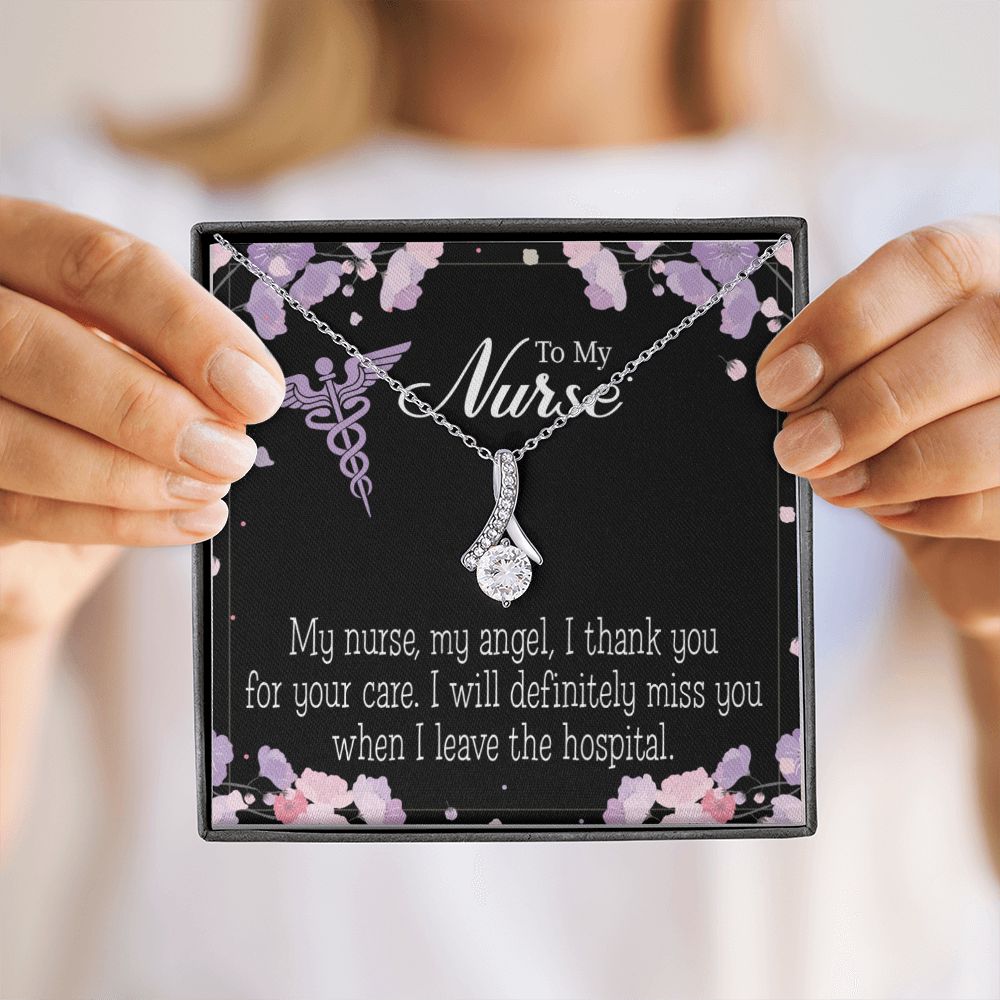 My Nurse, My Angel Alluring Ribbon Necklace-Express Your Love Gifts