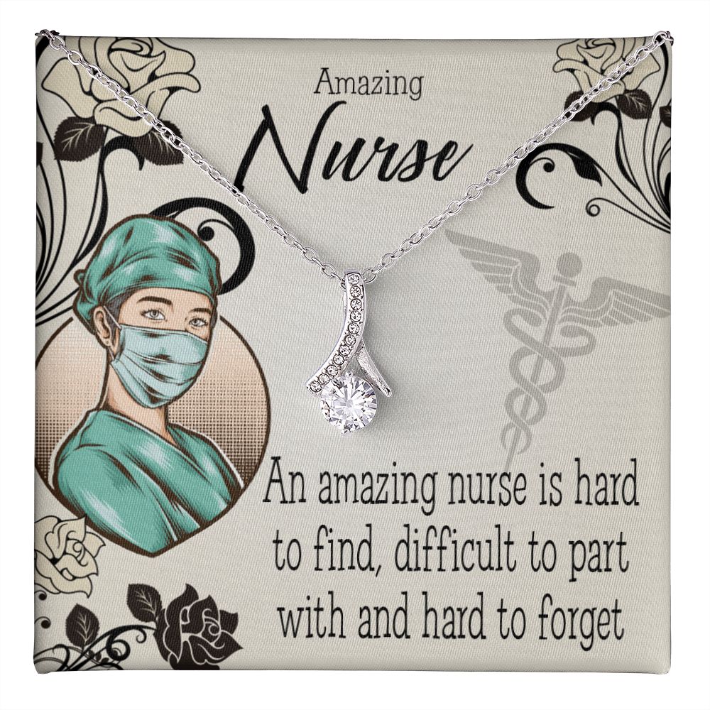 An Amazing Nurse Alluring Ribbon Necklace-Express Your Love Gifts