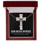 God Bless Nurses Alluring Ribbon Necklace-Express Your Love Gifts