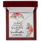 The Love Between a Grandmother and Granddaughter Alluring Ribbon Necklace-Express Your Love Gifts