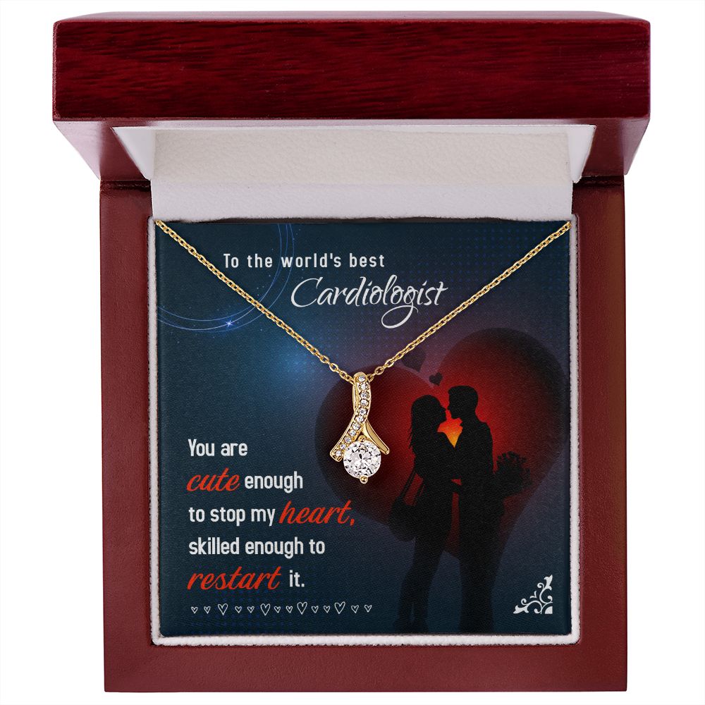 Cute Enough to Stop Alluring Ribbon Necklace-Express Your Love Gifts